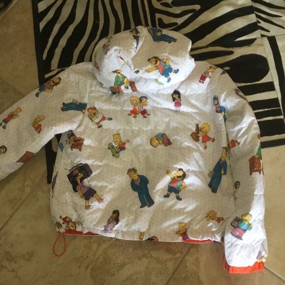 Levi's  The Simpsons Puffer jacket size XL New oversized UNISEX - Picture 3 of 4